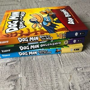 Dog Man Book Set by - Multicolor